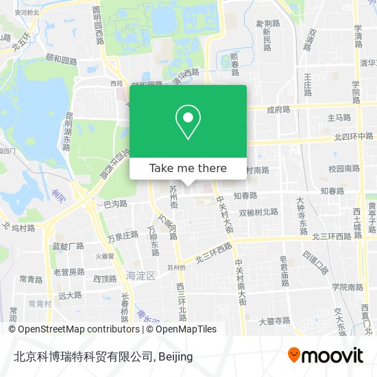 How To Get To 北京科博瑞特科贸有限公司in 海淀地区by Metro Or Bus
