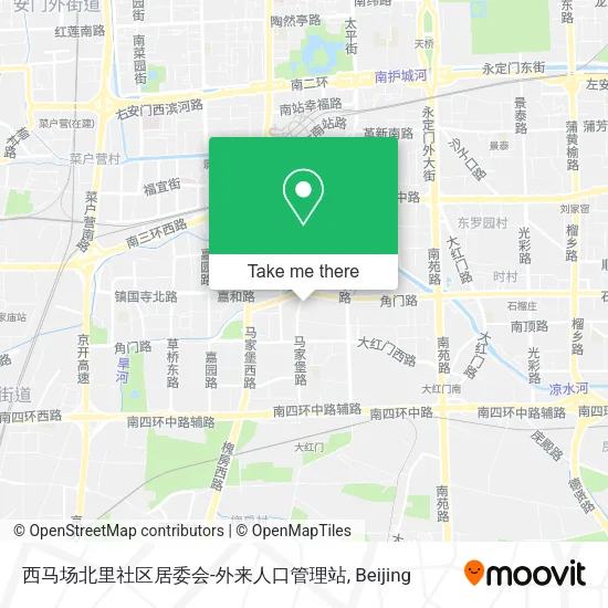 西马场北里社区居委会-外来人口管理站 map