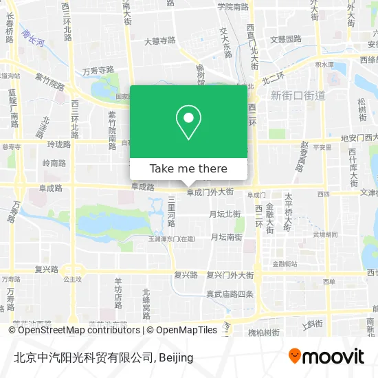 北京中汽阳光科贸有限公司 map