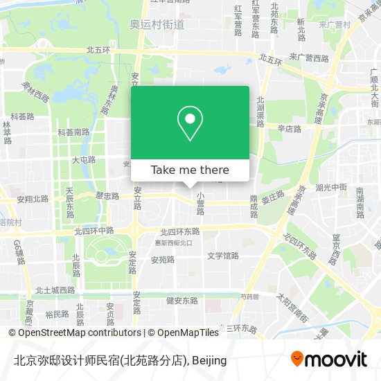 北京弥邸设计师民宿(北苑路分店) map