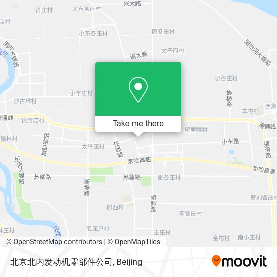 北京北内发动机零部件公司 map