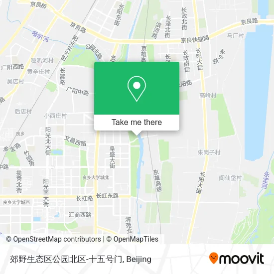 郊野生态区公园北区-十五号门 map
