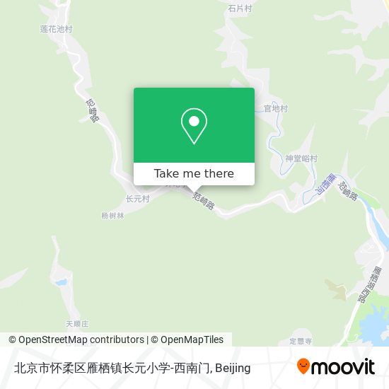 北京市怀柔区雁栖镇长元小学-西南门 map
