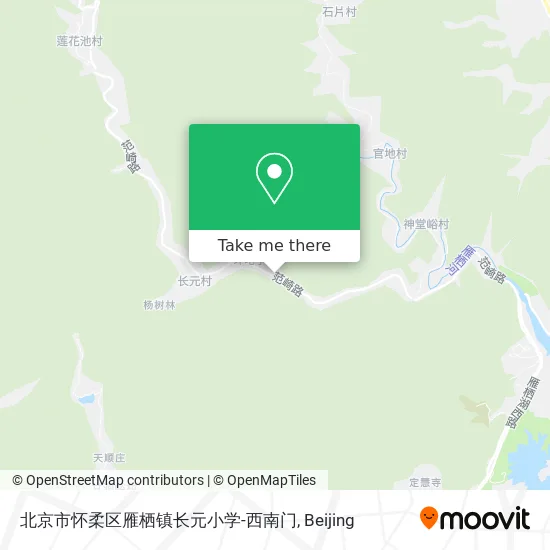 北京市怀柔区雁栖镇长元小学-西南门 map