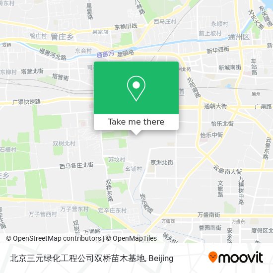 北京三元绿化工程公司双桥苗木基地 map