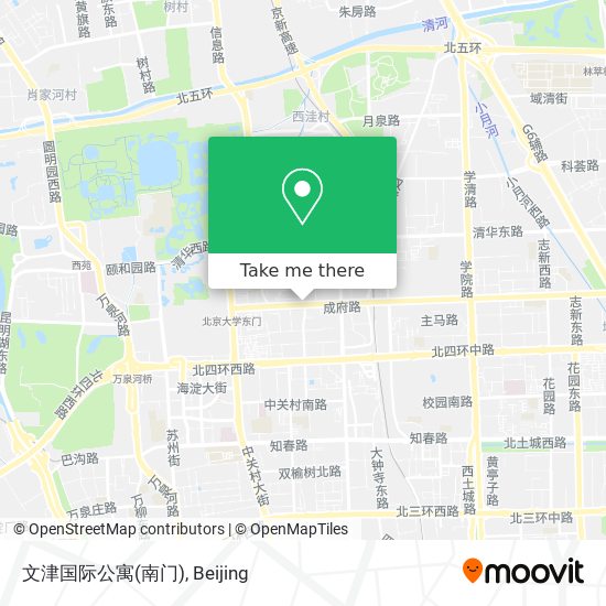 文津国际公寓(南门) map