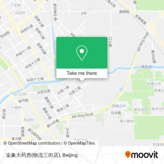 金象大药房(物流三街店) map