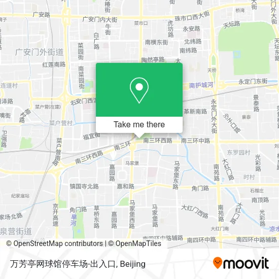 万芳亭网球馆停车场-出入口 map