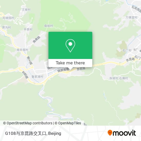 G108与京昆路交叉口 map