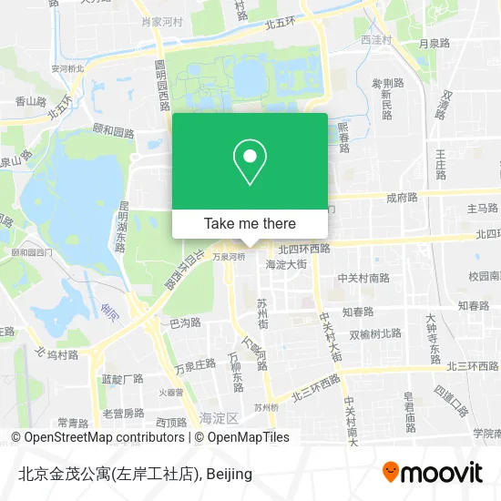 北京金茂公寓(左岸工社店) map