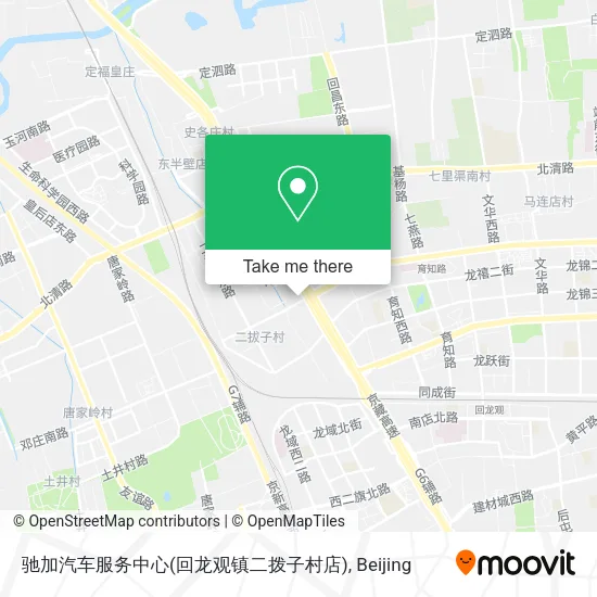 驰加汽车服务中心(回龙观镇二拨子村店) map