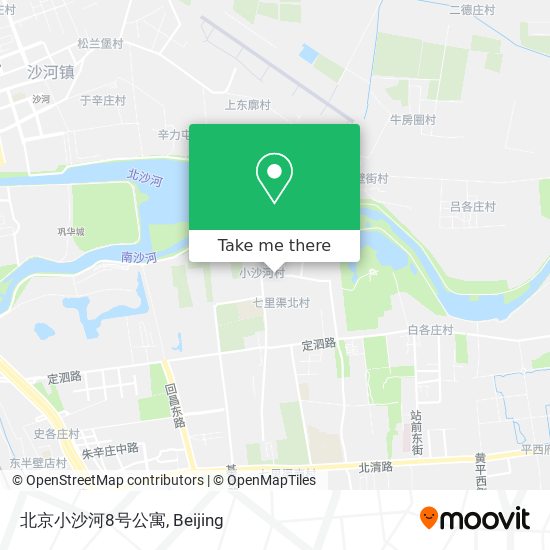北京小沙河8号公寓 map