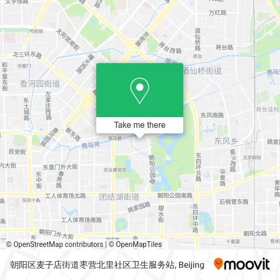 朝阳区麦子店街道枣营北里社区卫生服务站 map