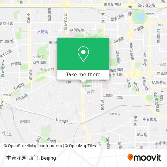 丰台花园-西门 map