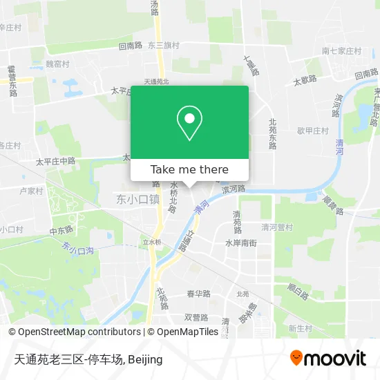 天通苑老三区-停车场 map