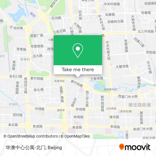 华澳中心公寓-北门 map