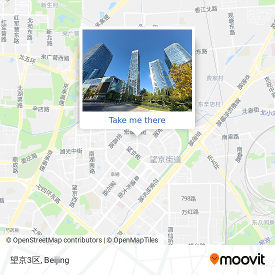 望京3区 map