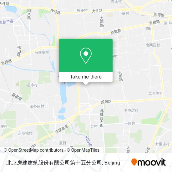 北京房建建筑股份有限公司第十五分公司 map