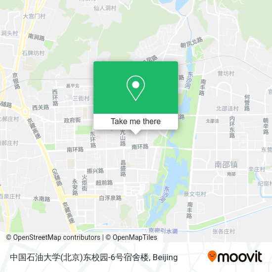 中国石油大学(北京)东校园-6号宿舍楼 map