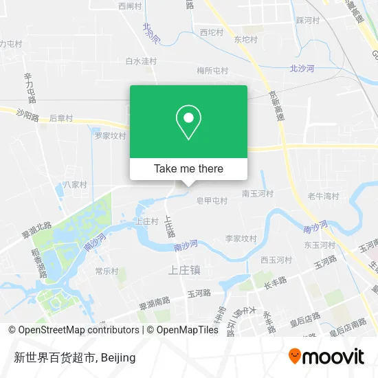 新世界百货超市 map