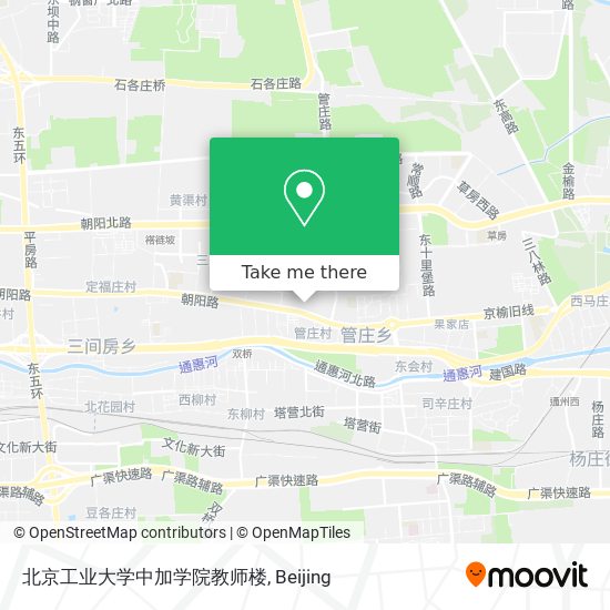 北京工业大学中加学院教师楼 map