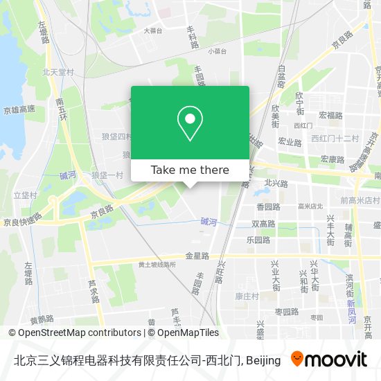 北京三义锦程电器科技有限责任公司-西北门 map