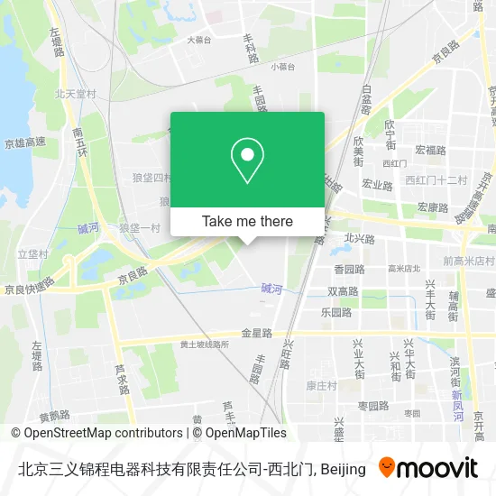北京三义锦程电器科技有限责任公司-西北门 map
