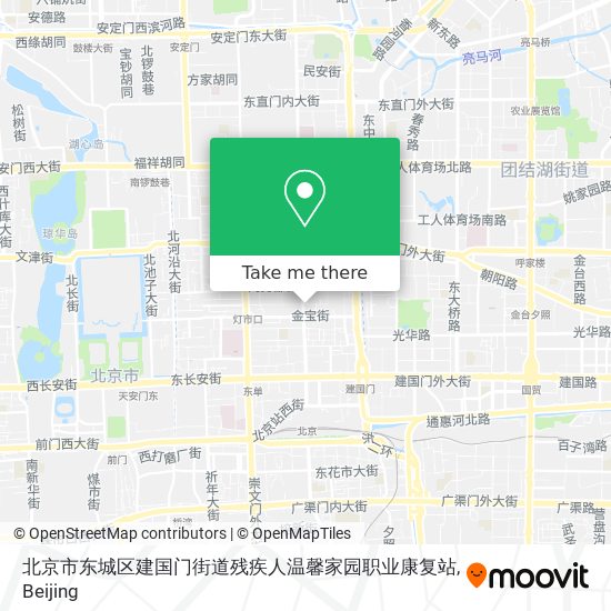北京市东城区建国门街道残疾人温馨家园职业康复站 map