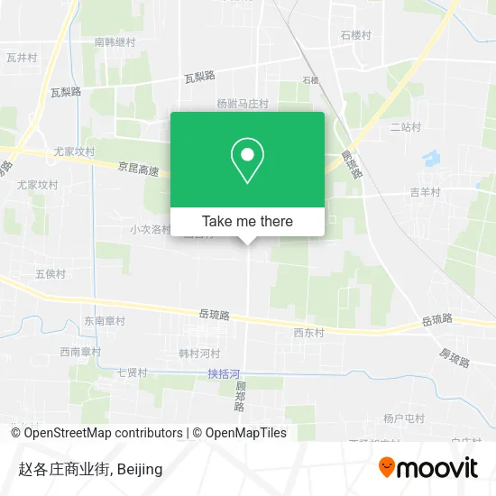 赵各庄商业街 map