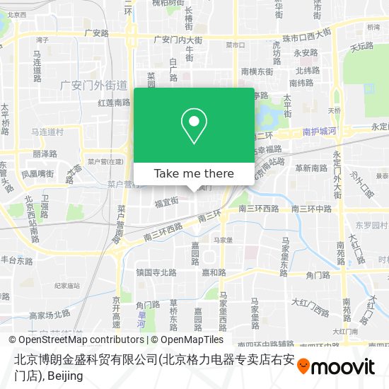 北京博朗金盛科贸有限公司(北京格力电器专卖店右安门店) map
