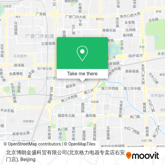 北京博朗金盛科贸有限公司(北京格力电器专卖店右安门店) map