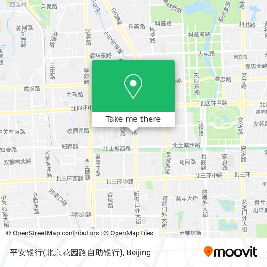 平安银行(北京花园路自助银行) map