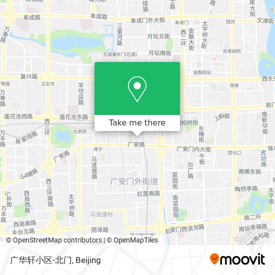 广华轩小区-北门 map