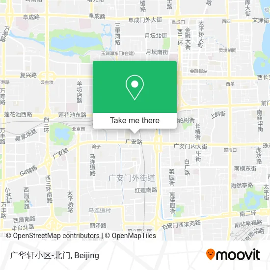 广华轩小区-北门 map