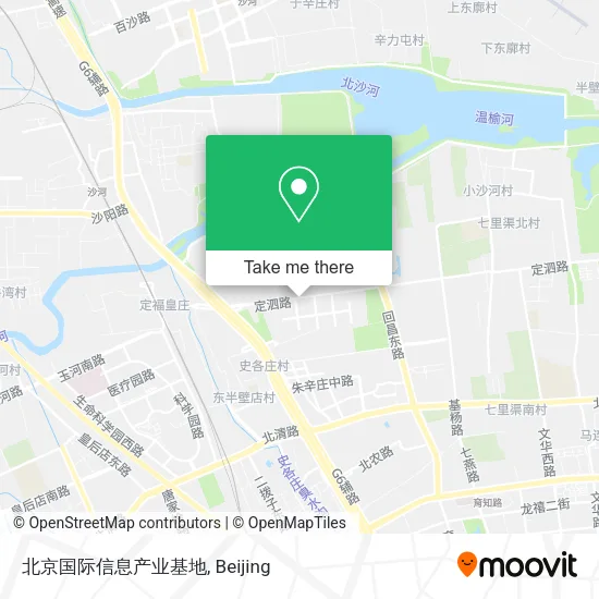 北京国际信息产业基地 map