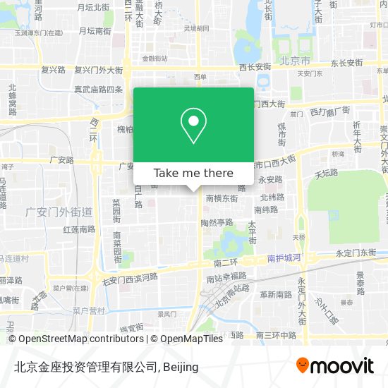 北京金座投资管理有限公司 map