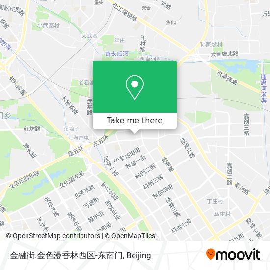 金融街.金色漫香林西区-东南门 map