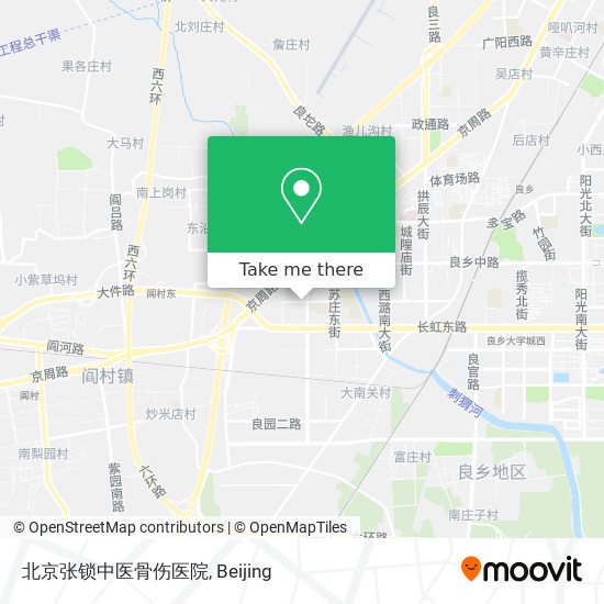 北京张锁中医骨伤医院 map