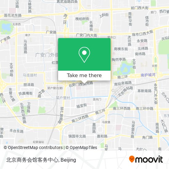 北京商务会馆客务中心 map