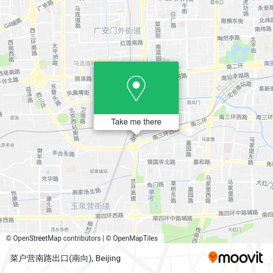 菜户营南路出口(南向) map