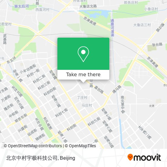北京中村宇极科技公司 map