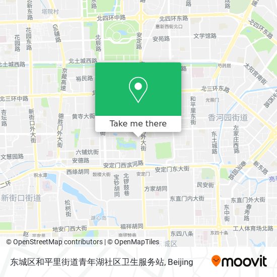 东城区和平里街道青年湖社区卫生服务站 map
