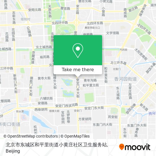 北京市东城区和平里街道小黄庄社区卫生服务站 map