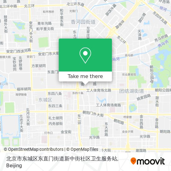 北京市东城区东直门街道新中街社区卫生服务站 map