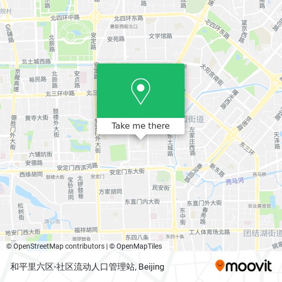 和平里六区-社区流动人口管理站 map