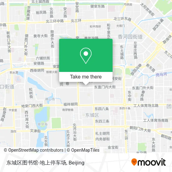 东城区图书馆-地上停车场 map