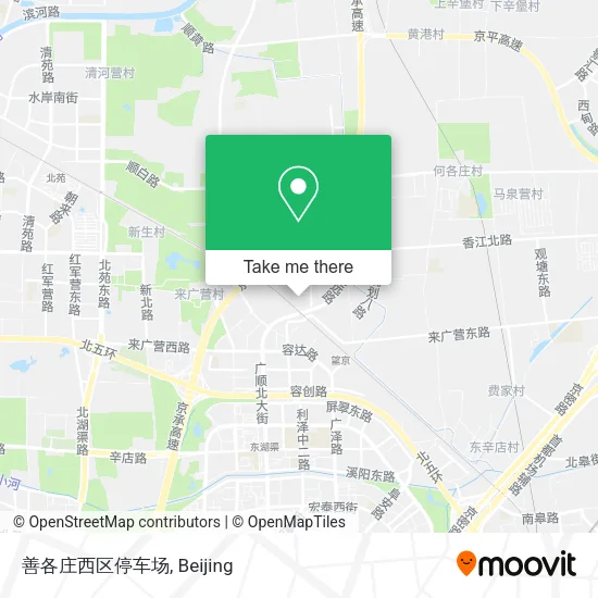 善各庄西区停车场 map