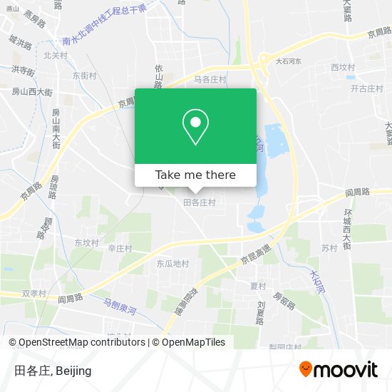 田各庄 map