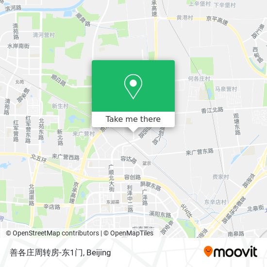 善各庄周转房-东1门 map