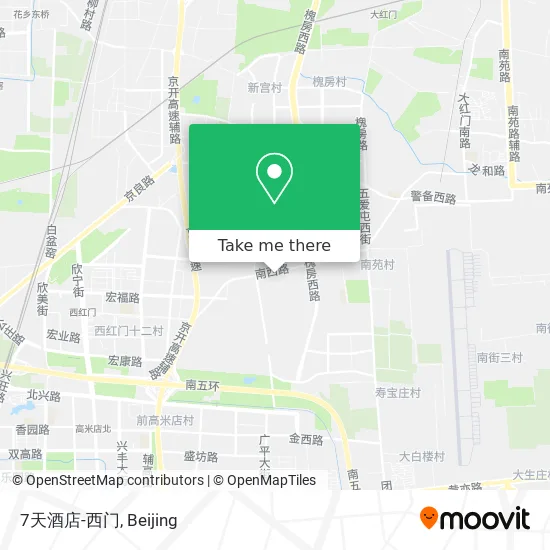 7天酒店-西门 map